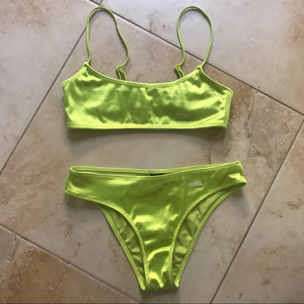 Triangl Mylos Lemon Pop Neon Bikini Set - Picture 3 of 15